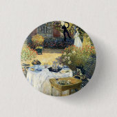 Das Mittagessen Claude Monet Button (Vorderseite)