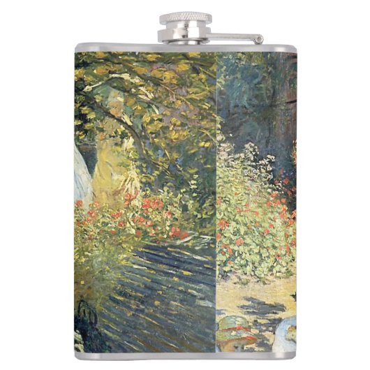 Das Mittagessen Claude Monet Flachmann (Rückseite)