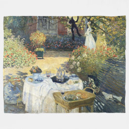 Das Mittagessen Claude Monet Fleecedecke