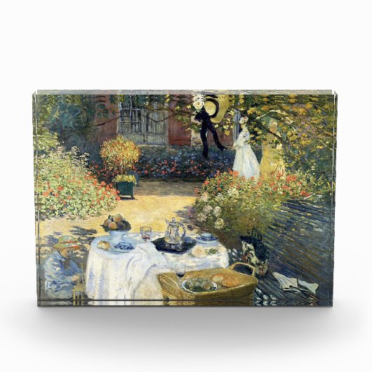 Das Mittagessen Claude Monet Fotoblock (Vorderseite)