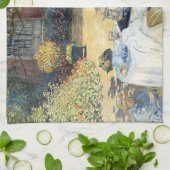 Das Mittagessen Claude Monet Geschirrtuch (Gefaltet)