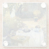 Das Mittagessen Claude Monet Glasuntersetzer (Rückseite)