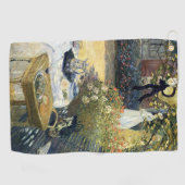 Das Mittagessen Claude Monet Golfhandtuch (Horizontal)