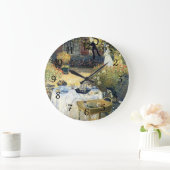 Das Mittagessen Claude Monet Große Wanduhr (Zuhause)