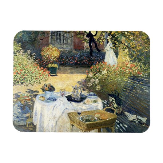 Das Mittagessen Claude Monet Magnet (Horizontal)