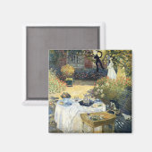 Das Mittagessen Claude Monet Magnet (Vorderseite/Rückseite)