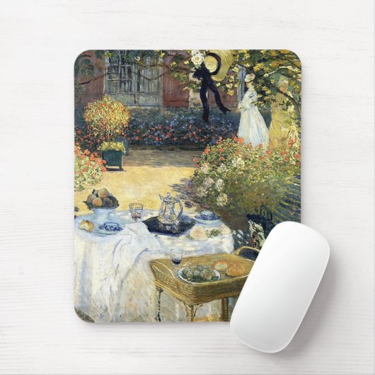 Das Mittagessen Claude Monet Mousepad (Mit Mouse)