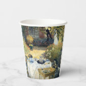 Das Mittagessen Claude Monet Pappbecher (Rückseite)