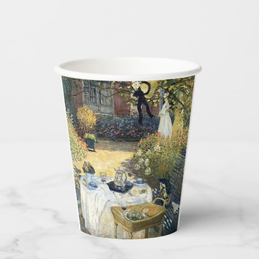 Das Mittagessen Claude Monet Pappbecher (Vorderseite)