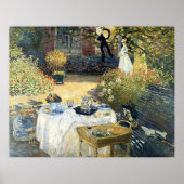 Das Mittagessen Claude Monet Poster (Vorne)