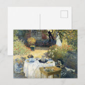 Das Mittagessen Claude Monet Postkarte (Vorne/Hinten)