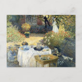 Das Mittagessen Claude Monet Postkarte (Vorderseite)