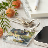 Das Mittagessen Claude Monet Schlüsselanhänger (Vorderseite rechts)