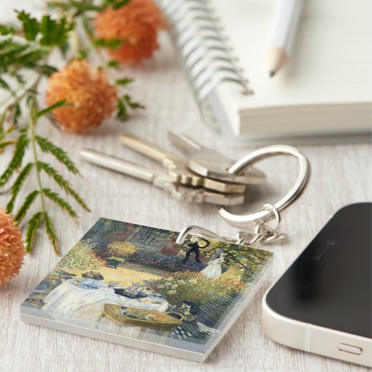 Das Mittagessen Claude Monet Schlüsselanhänger (Vorderseite rechts)