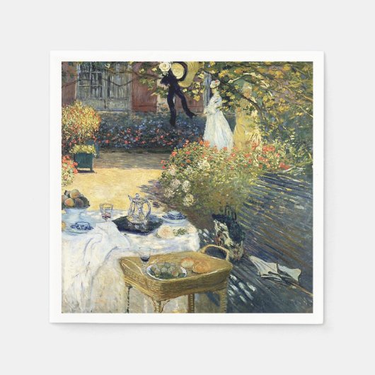 Das Mittagessen Claude Monet Serviette (Vorderseite)