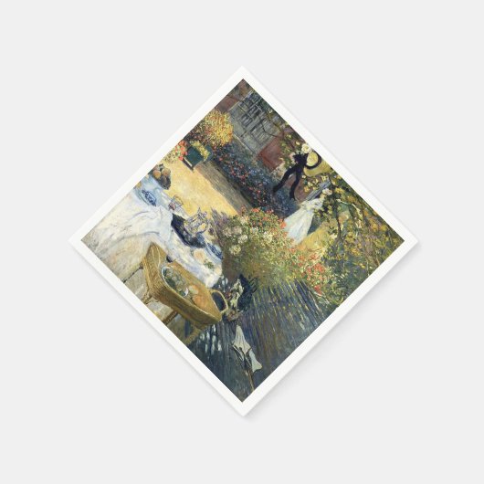 Das Mittagessen Claude Monet Serviette (Ecke)