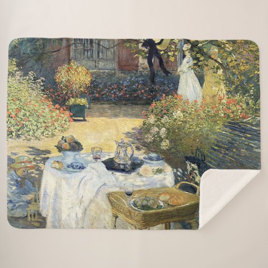 Das Mittagessen Claude Monet Sherpadecke (Vorderseite (Horizontal))