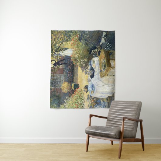 Das Mittagessen Claude Monet Wandteppich (Beispiel)