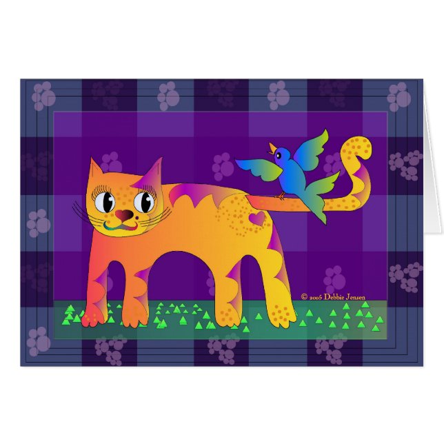 Das Mittagessen der Katze durch Debbie Jensen (Vorderseite (Horizontal))