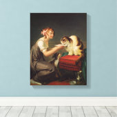 Das Mittagessen der Katze Leinwanddruck (Insitu (Holzboden))