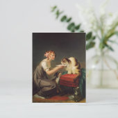 Das Mittagessen der Katze Postkarte (Stehend Vorderseite)