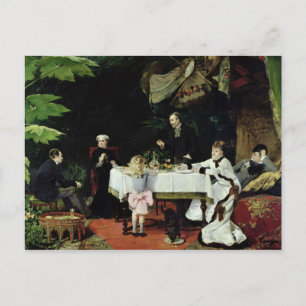 Das Mittagessen im Konservatorium, 1877 Postkarte
