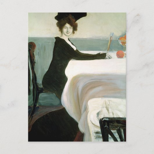 Das Mittagessen Postkarte (Vorderseite)