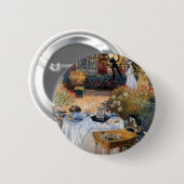 Das Mittagessen von Claude Monet Button (Vorne & Hinten)