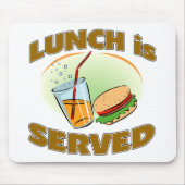 Das Mittagessen wird gedient Mousepad (Vorne)