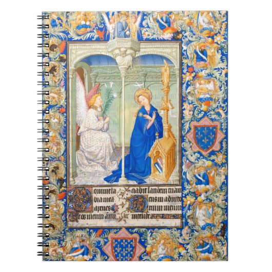 Das mittelalterliche, illuminierte Manuskript der Notizblock (Vorderseite)