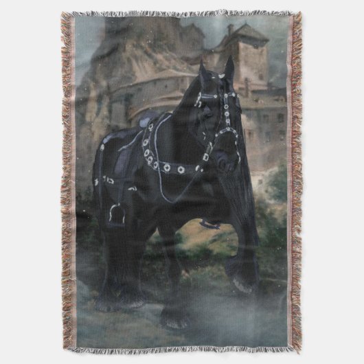 Das mittelalterliche Pferd - Blanket Decke (Vorderseite Vertikal)