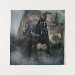 Das mittelalterliche Pferd - Tapestry Wandteppich