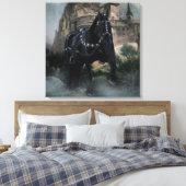 Das mittelalterliche Pferd - überwältigte Leinwand (Insitu (Schlafzimmer))