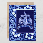 Das mittelalterliche Wappen speichert die Datumska Save The Date (Vorne/Hinten)