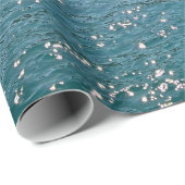 Das Mittelmeer mit grasbewachsenem Hügel Geschenkpapier (Rolleneckpunkt)