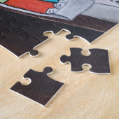 Das Mitternachtsrundfunk-Gemälde von Alfred Fox Puzzle (Seite)