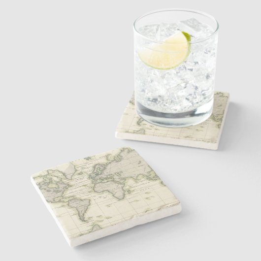 Das mittlere Barometer Steinuntersetzer (Seitenansicht)