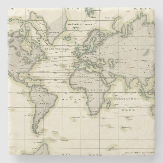 Das mittlere Barometer Steinuntersetzer (Vorderseite)