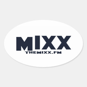 Das MIXX eingebrannt Ovaler Aufkleber
