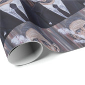 Das Mobster-Gemälde von Alfred Fox Geschenkpapier (Rolleneckpunkt)