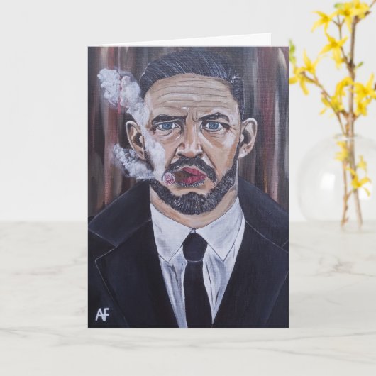 Das Mobster-Gemälde von Alfred Fox Karte (Gelbe Blume)