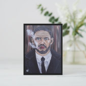 Das Mobster-Gemälde von Alfred Fox Postkarte (Stehend Vorderseite)