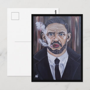 Das Mobster-Gemälde von Alfred Fox Postkarte