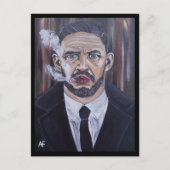 Das Mobster-Gemälde von Alfred Fox Postkarte (Vorderseite)