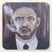 Das Mobster-Gemälde von Alfred Fox Rechteckiger Pappuntersetzer (Vorderseite)