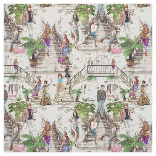 Das Modedesigner-Hintergrundbild Stoff (Muster)