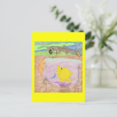 Das Modell des "Einsteckens" Postkarte (Stehend Vorderseite)