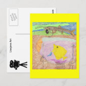 Das Modell des "Einsteckens" Postkarte (Vorne/Hinten)