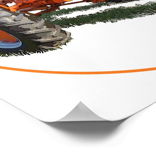 Das Modell-WC Poster (Ecke)