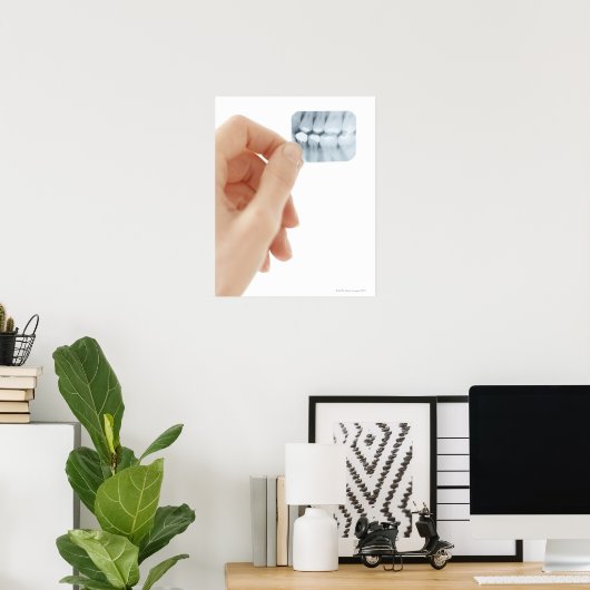 DAS MODELL WURDE FREIGEGEBEN. Zahnröntgen. Poster (Heimbüro)